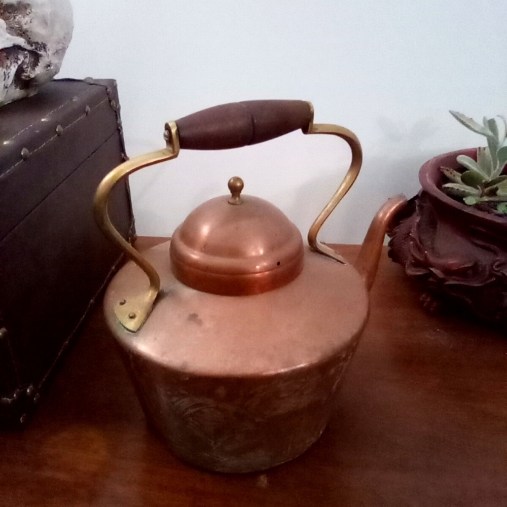 Vintage/Antique Copper Tea Kettle